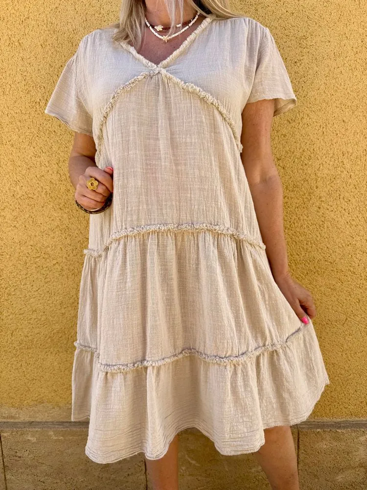 Robe Bohème Altéa beige