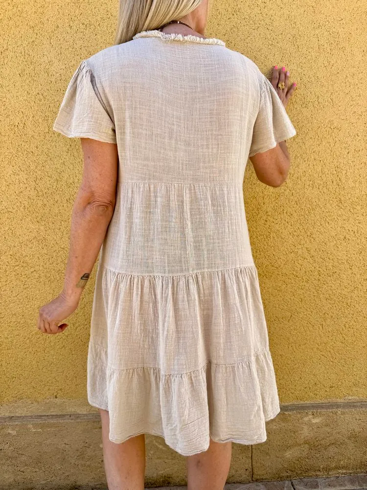 Robe Bohème Altéa beige
