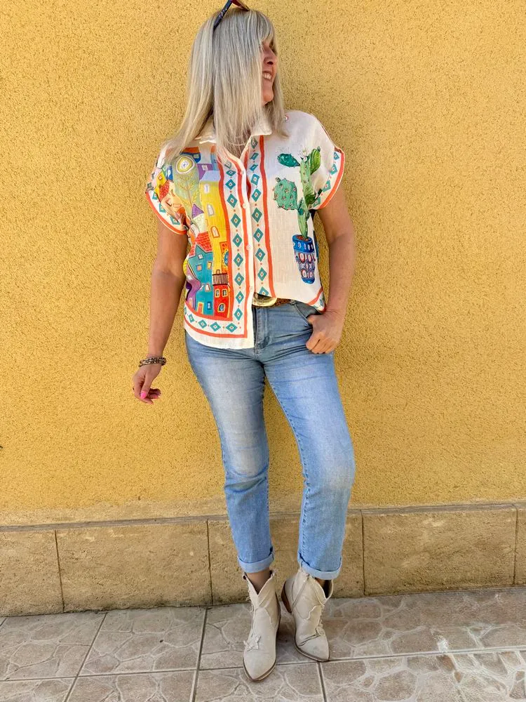 Chemise Eva Palmiers