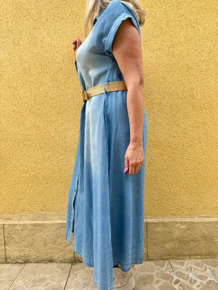 Robe chemise en Lyocell Mila jean clair