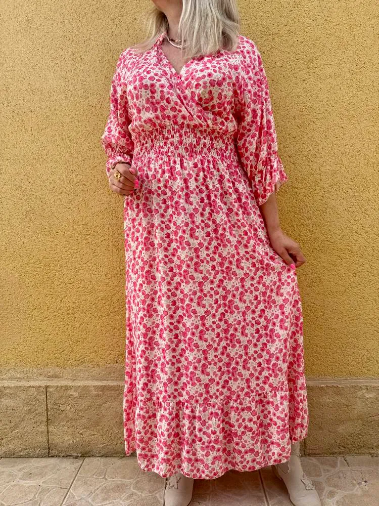Robe imprimée Pia rose