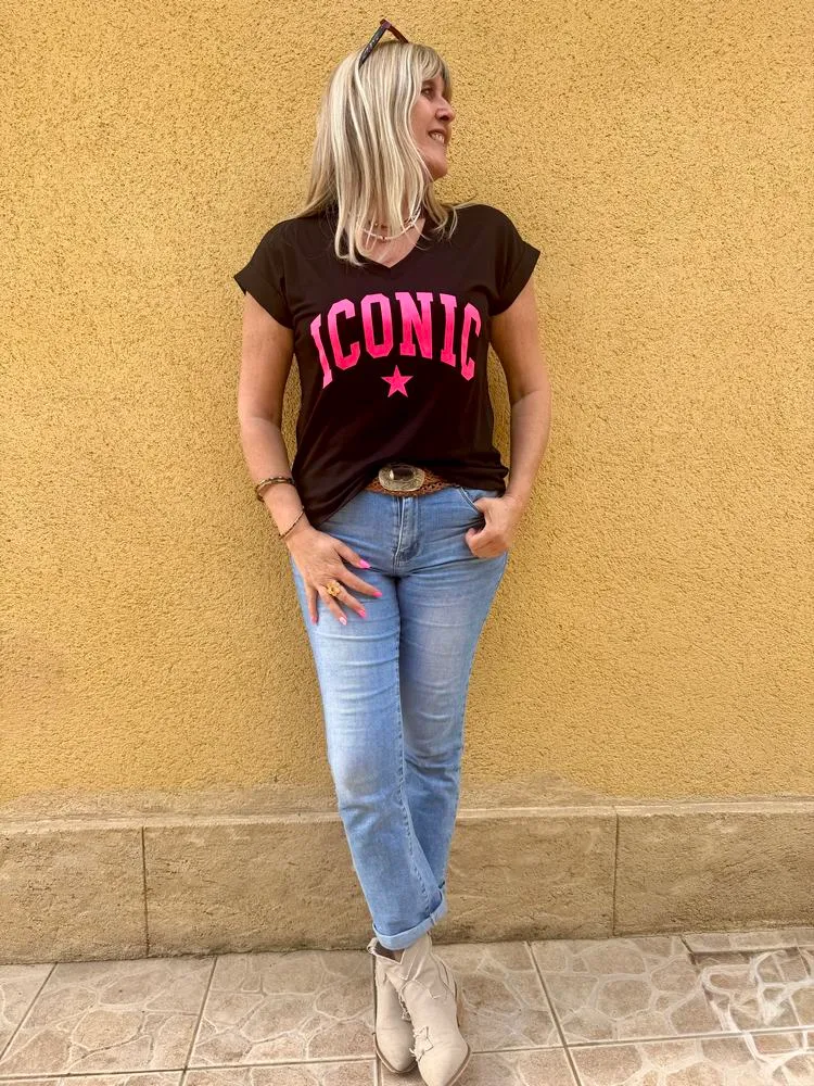 Teeshirt Alessio Iconic noir