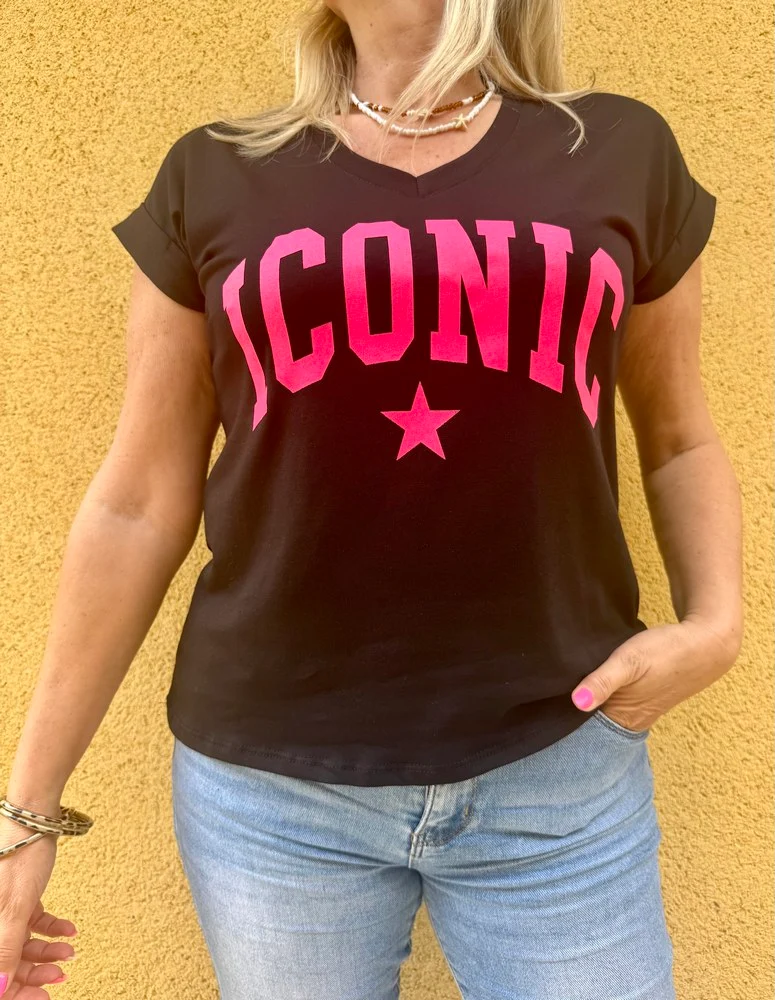 Teeshirt Alessio Iconic noir