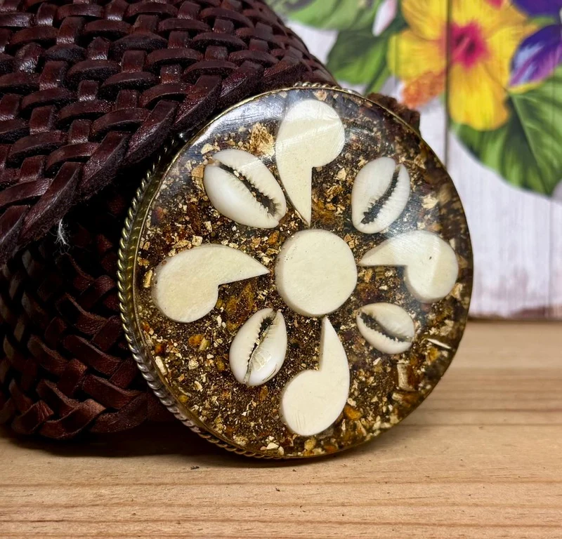 Grande ceinture en cuir Léa chocolat
