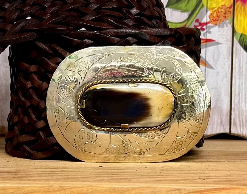 Grande ceinture en cuir Mila chocolat