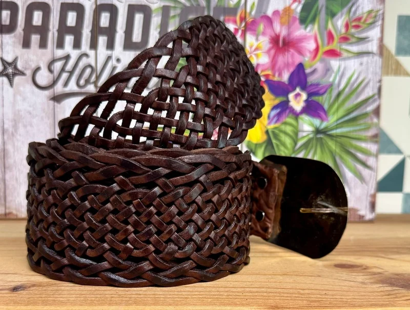 Grande ceinture en cuir Mila chocolat