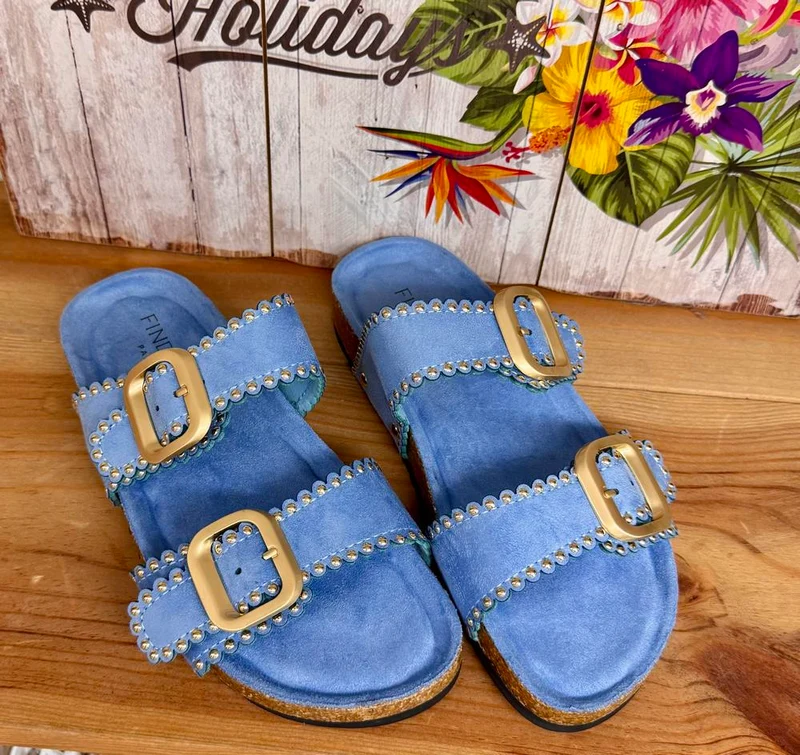 Sandales Jade bleu