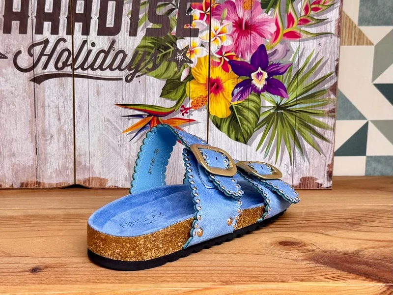Sandales Jade bleu