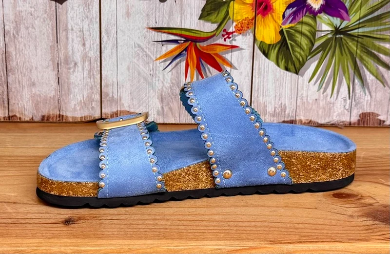 Sandales Jade bleu