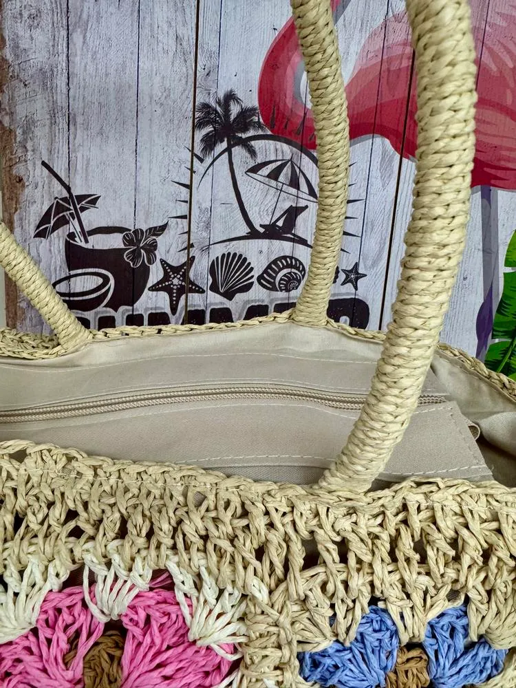 Sac en rafia Gabriel beige