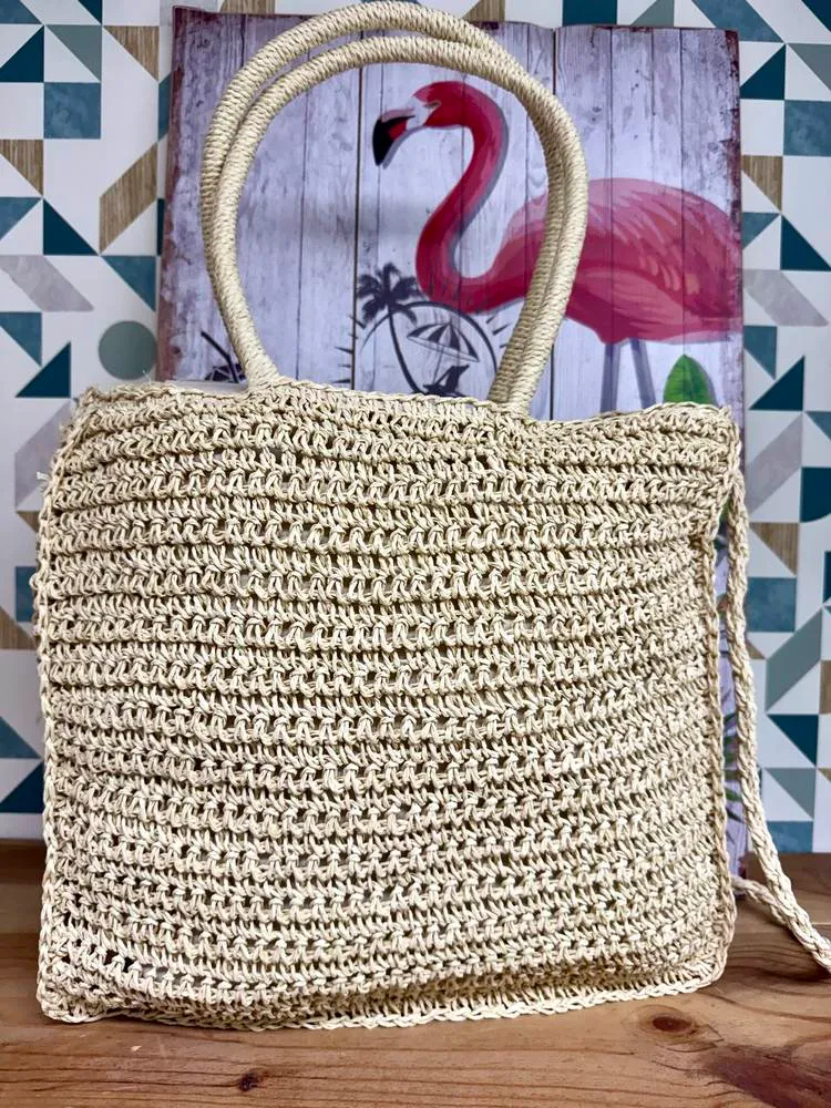 Sac en rafia Gabriel beige