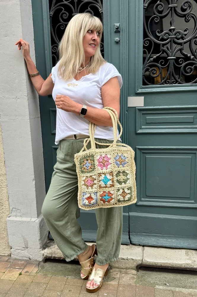 Sac en rafia Gabriel beige