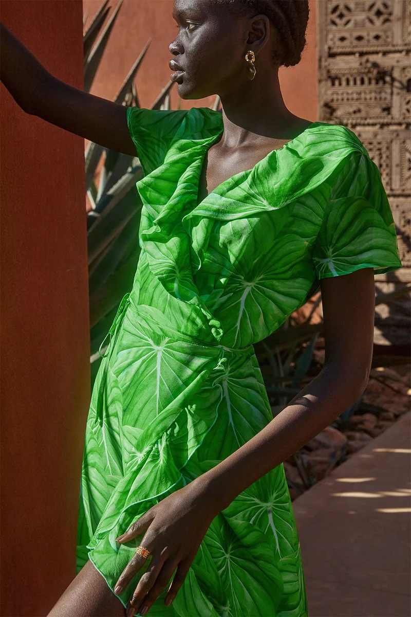 Robe Volage en soie L'Amazonie