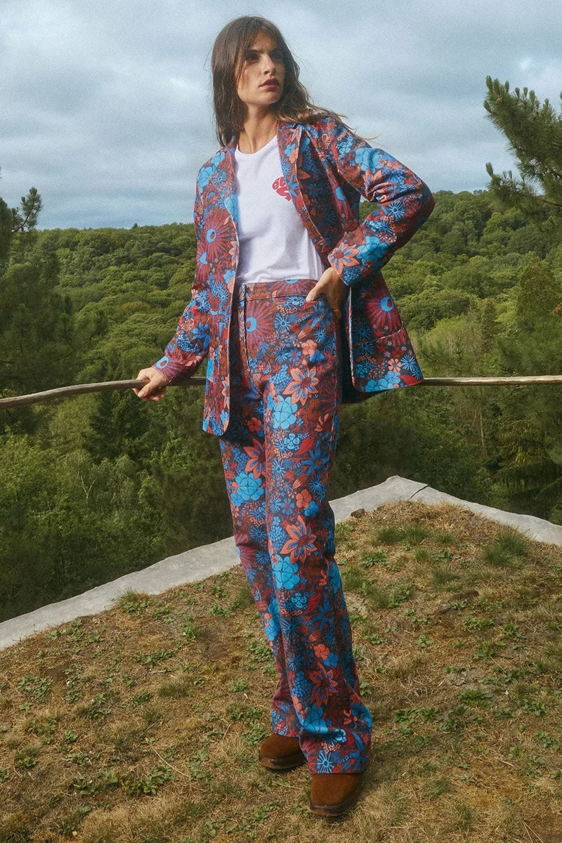 Pantalon Morphée en velours Trèfle