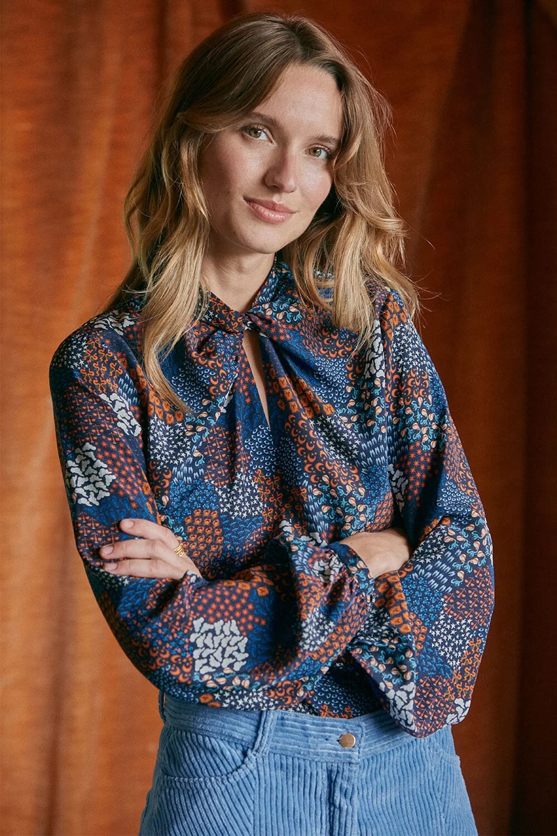 Blouse Olympe en soie Zodiac