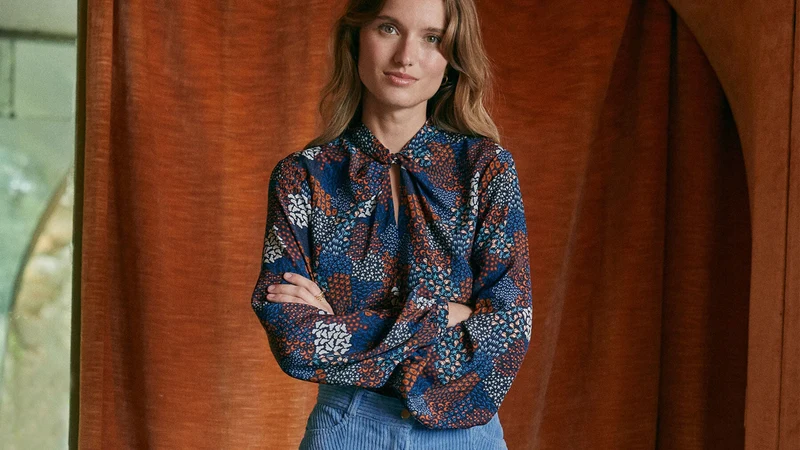 Blouse Olympe en soie Zodiac