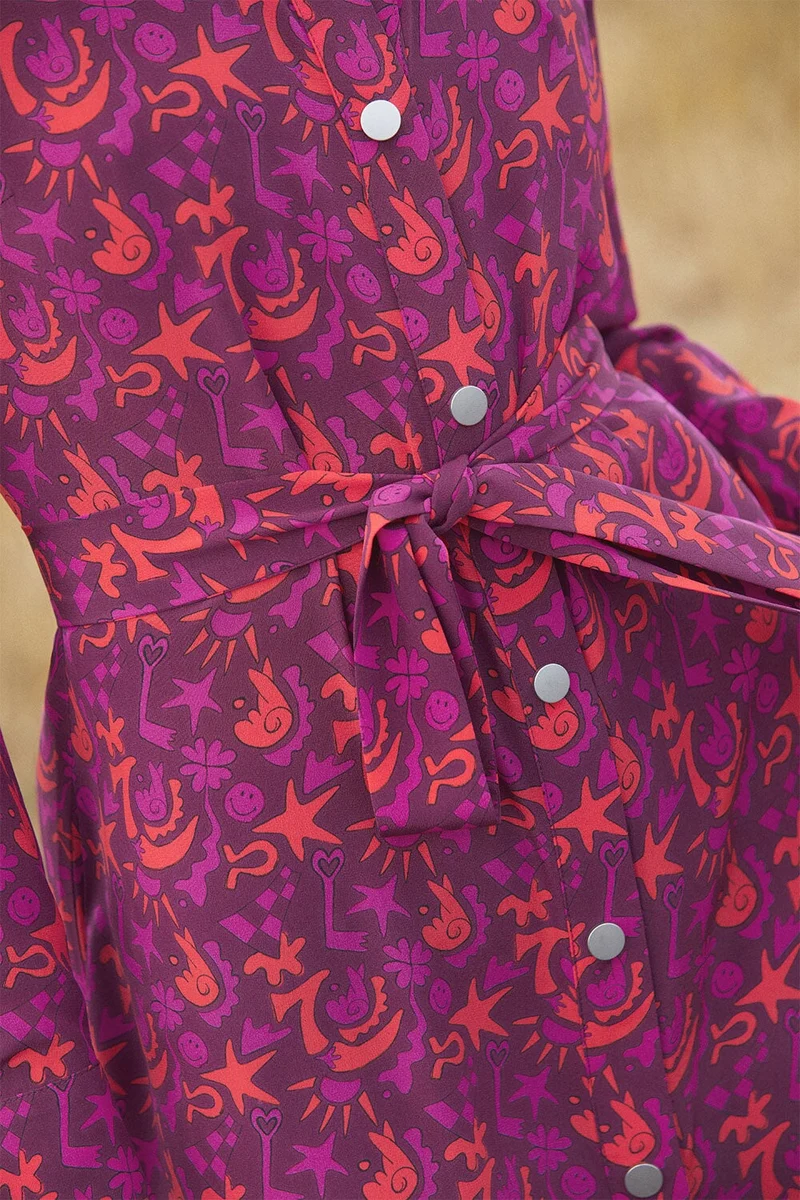 Robe Imprévisible en soie Grigri