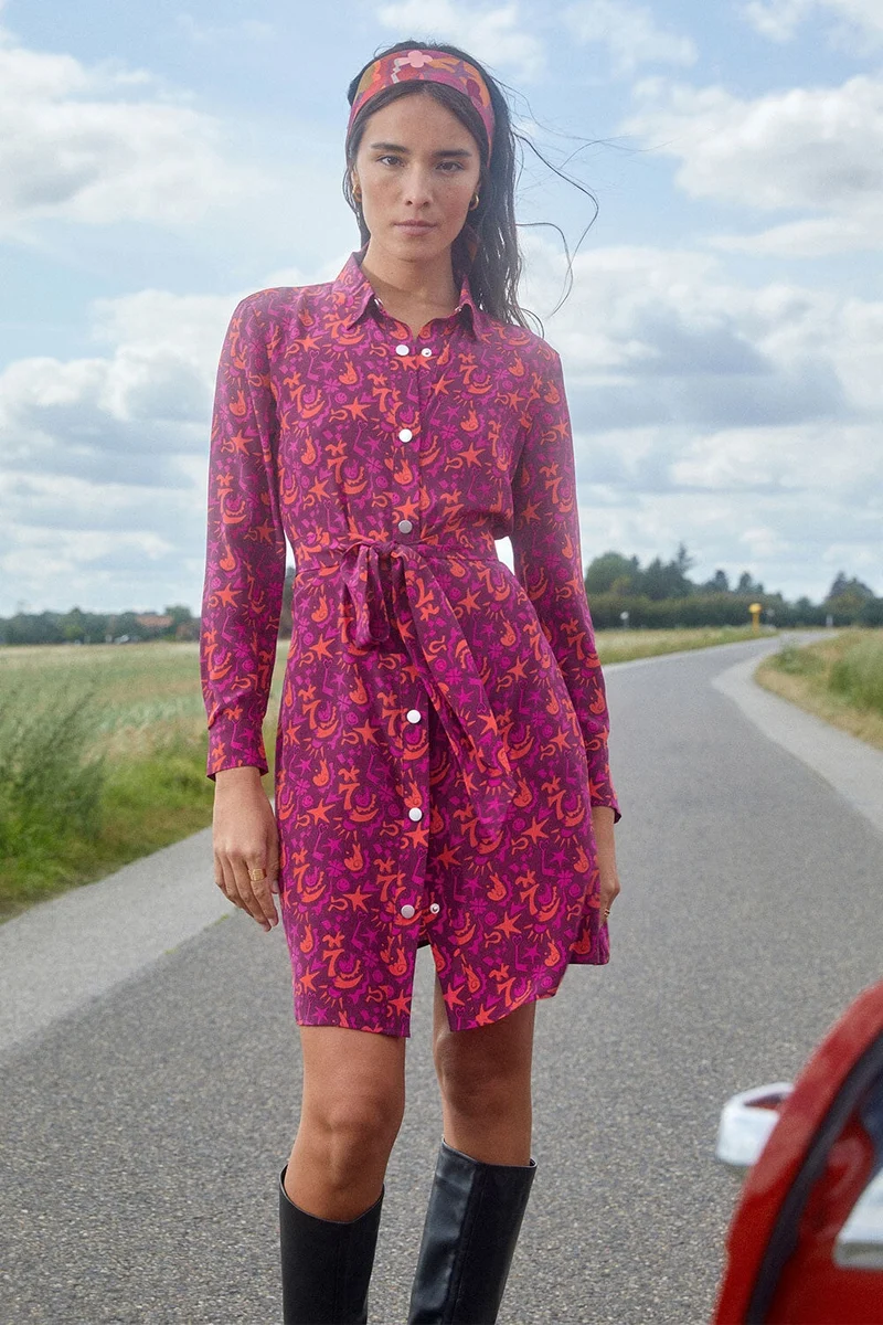 Robe Imprévisible en soie Grigri