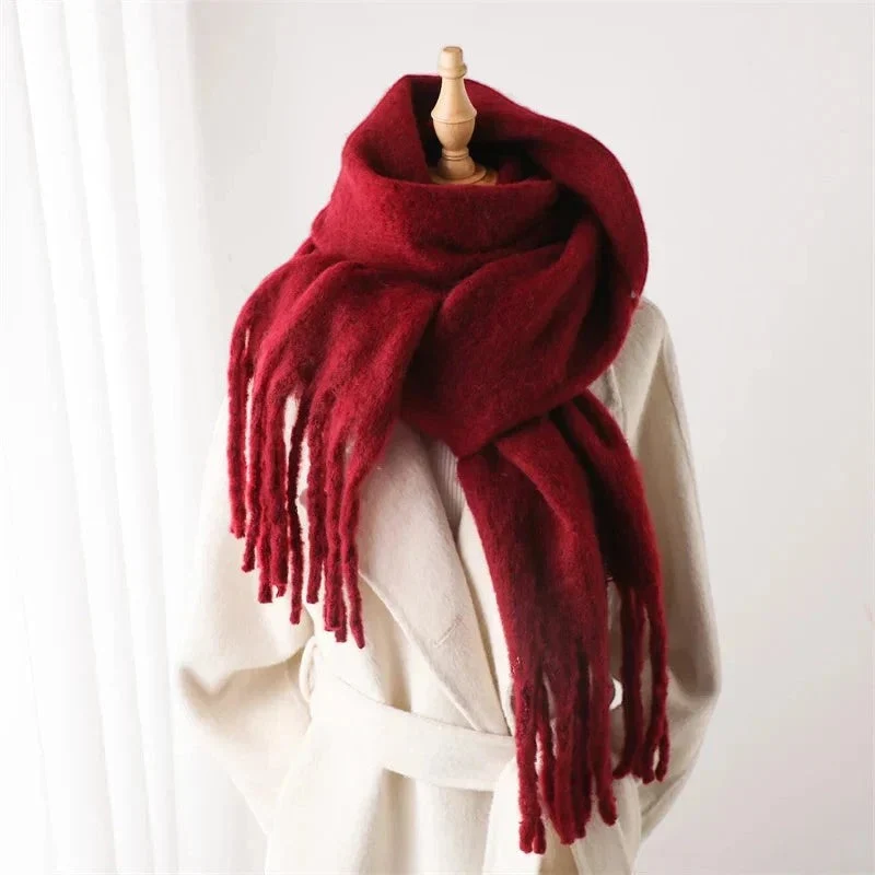 Écharpe femme enveloppante à motif tissé