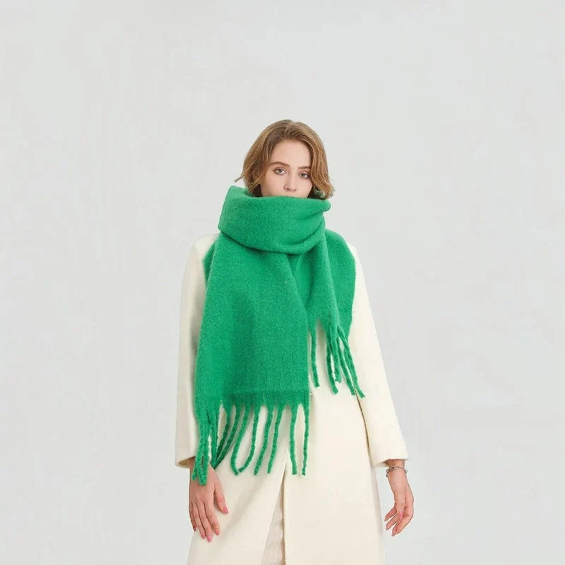 Écharpe femme enveloppante à motif tissé
