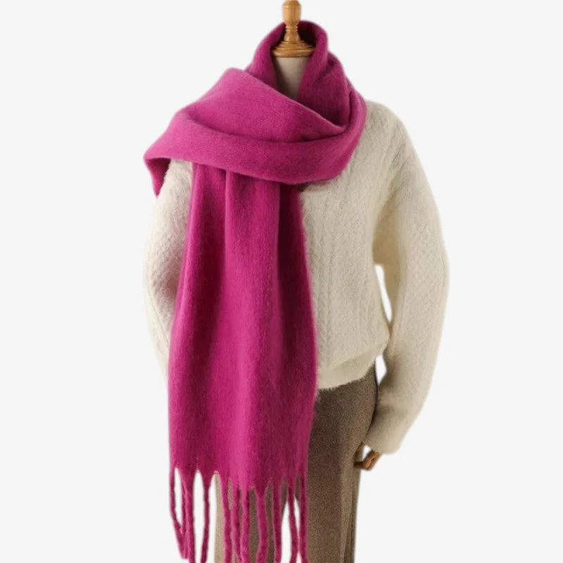 Écharpe femme enveloppante à motif tissé