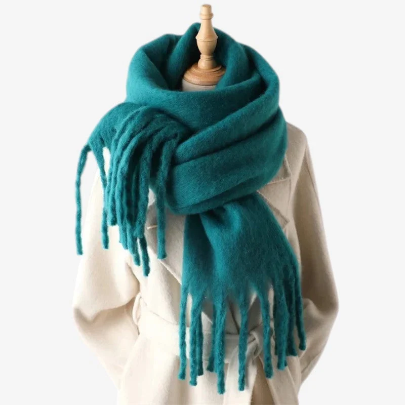 Écharpe femme enveloppante à motif tissé