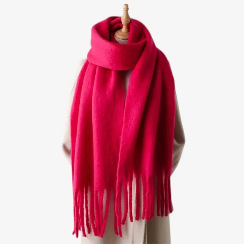 Écharpe femme enveloppante à motif tissé