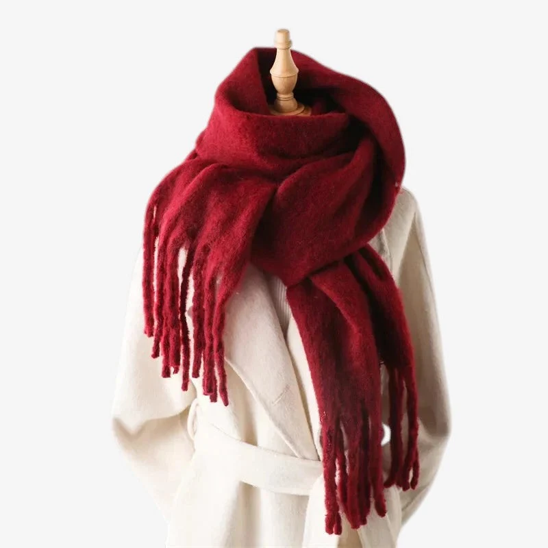 Écharpe femme enveloppante à motif tissé