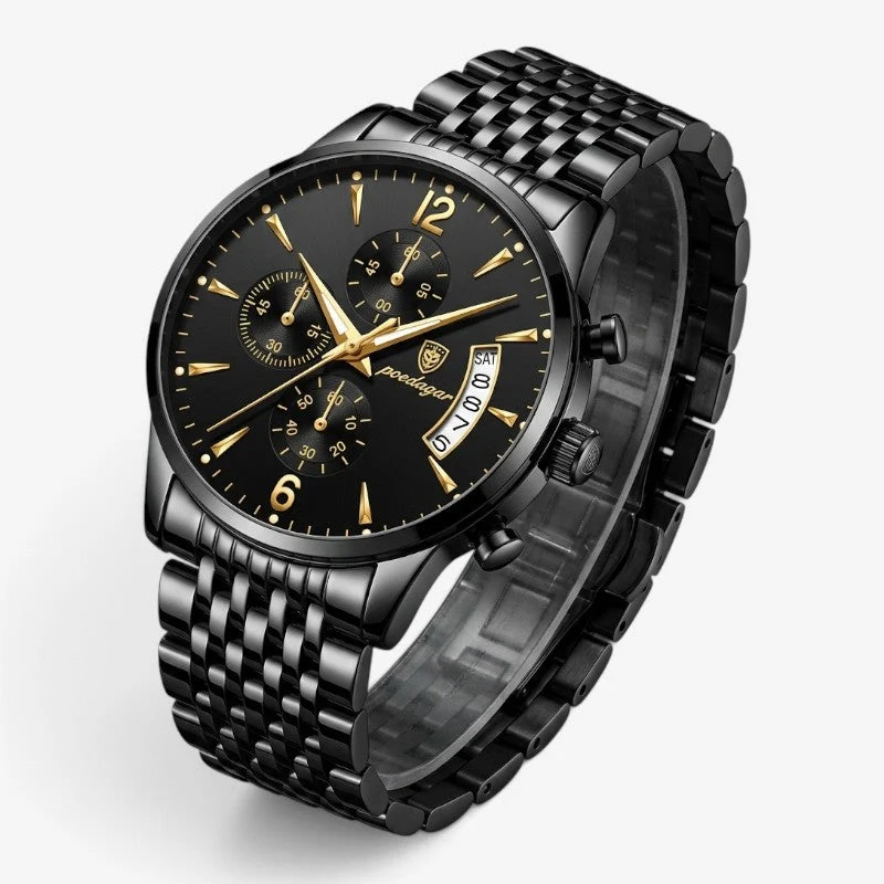 Montre homme élégante et multifonction avec chronographe