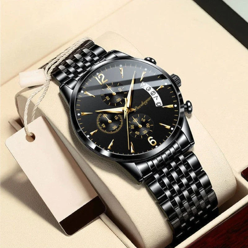 Montre homme élégante et multifonction avec chronographe