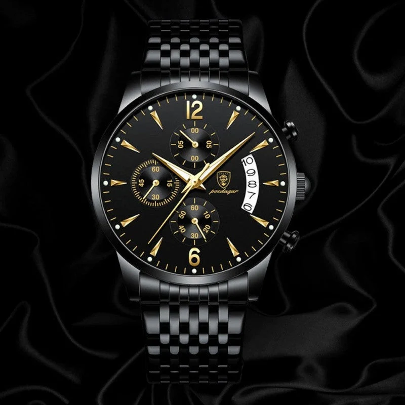 Montre homme élégante et multifonction avec chronographe