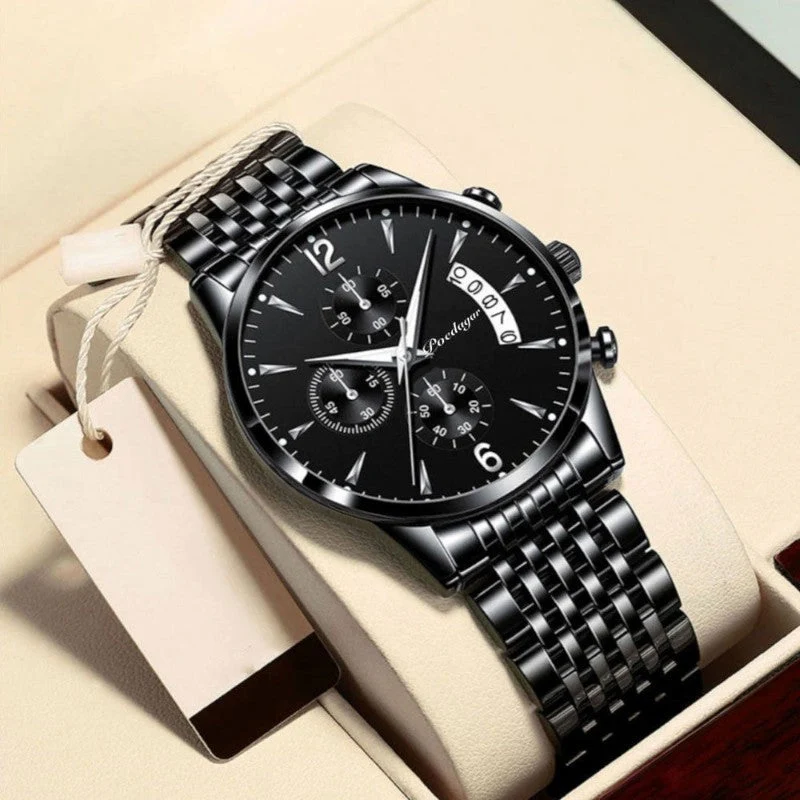 Montre homme élégante et multifonction avec chronographe