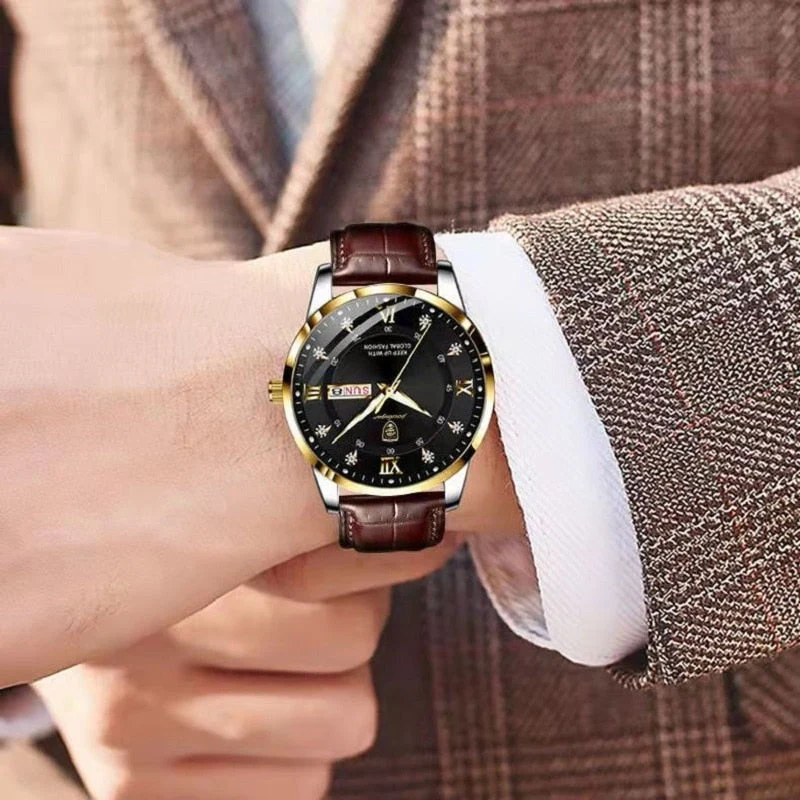 Montre bicolore à chiffres romains