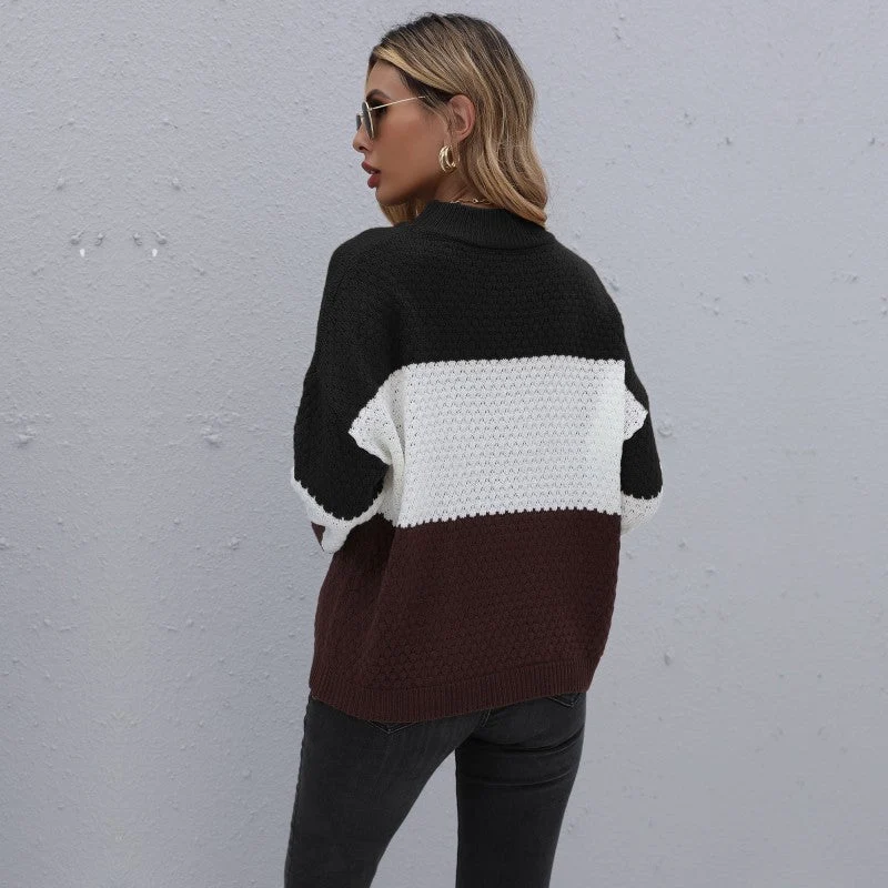 Pull femme à col rond