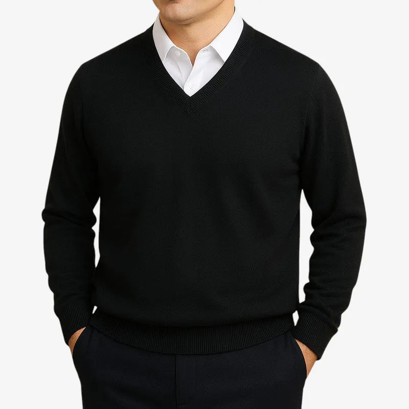 Pull Homme Manches Longues à Col V