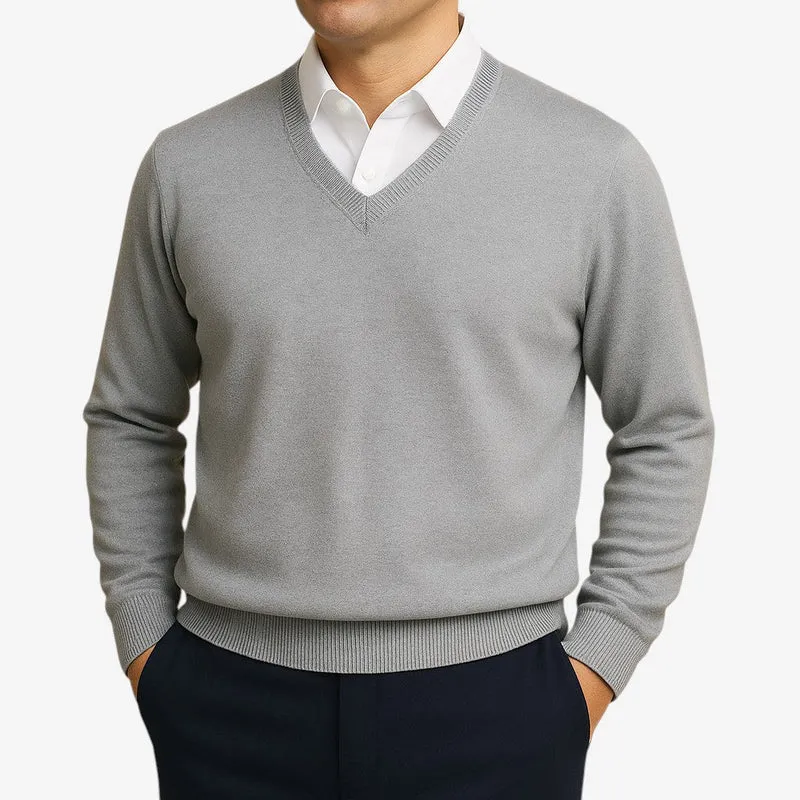 Pull Homme Manches Longues à Col V