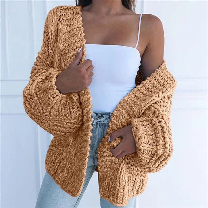 Cardigan Femme Col V Manches Longues