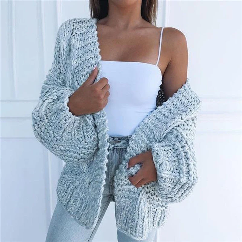 Cardigan Femme Col V Manches Longues