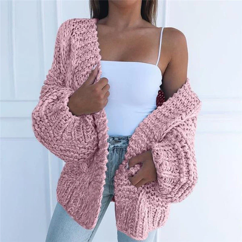 Cardigan Femme Col V Manches Longues