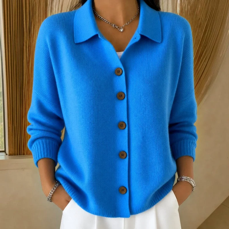 Cardigan Femme Manches Longues à Boutons