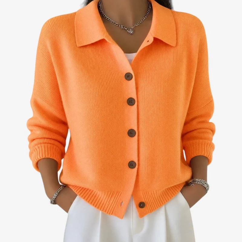 Cardigan Femme Manches Longues à Boutons