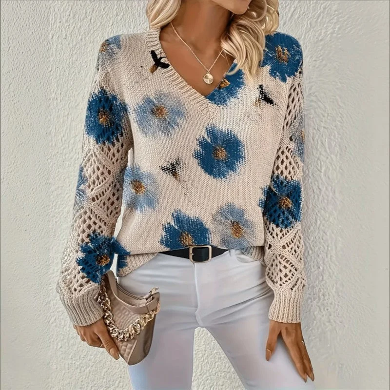 Pull Femme Manches Longues Col V