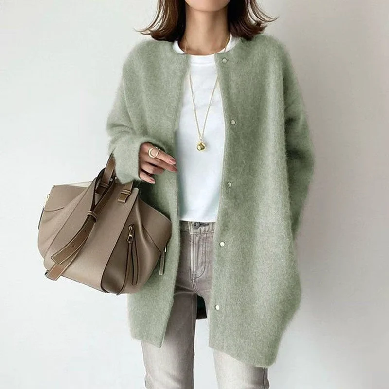 Cardigan Femme Long en Maille