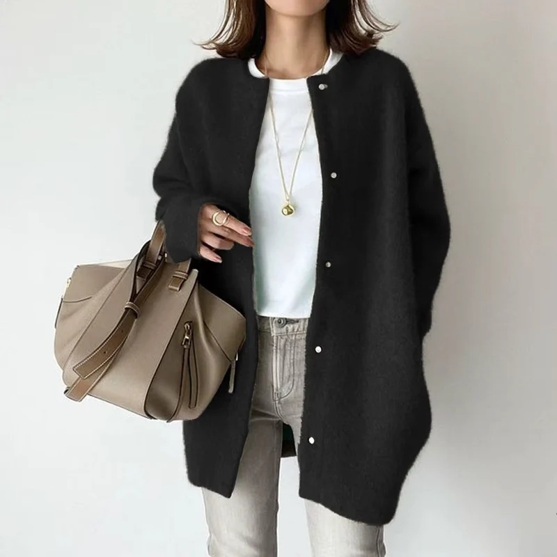 Cardigan Femme Long en Maille