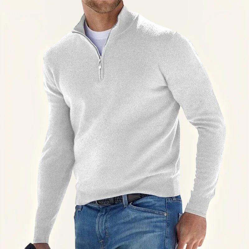 Pull Homme Col Haut avec Zip