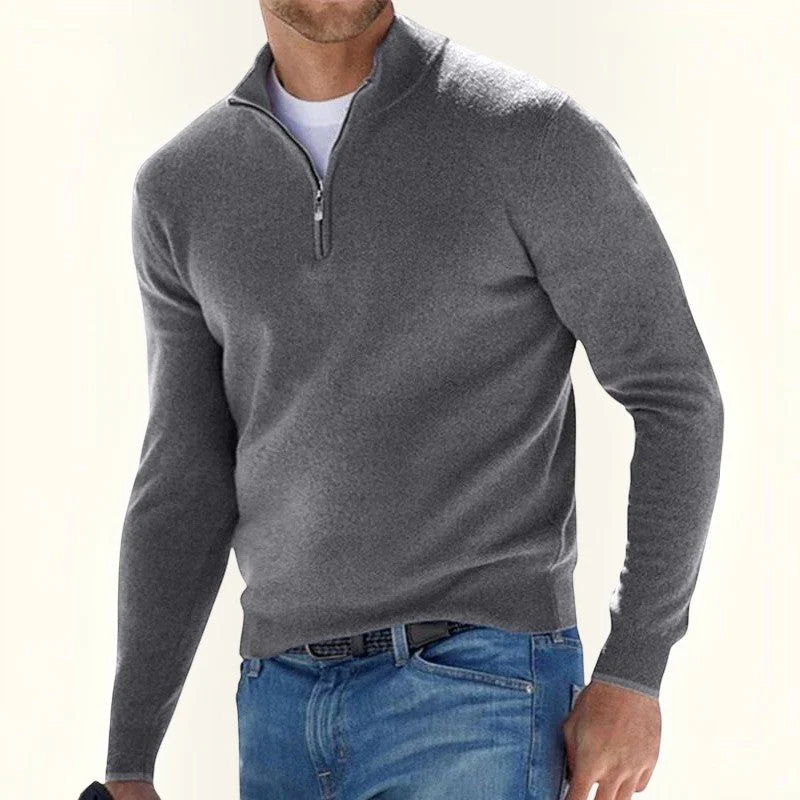Pull Homme Col Haut avec Zip