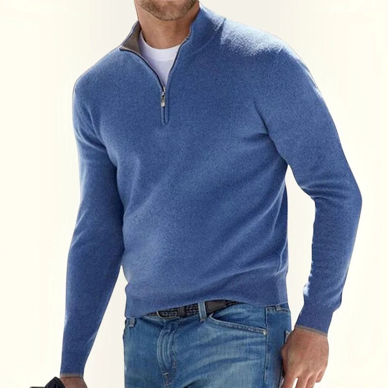 Pull Homme Col Haut avec Zip