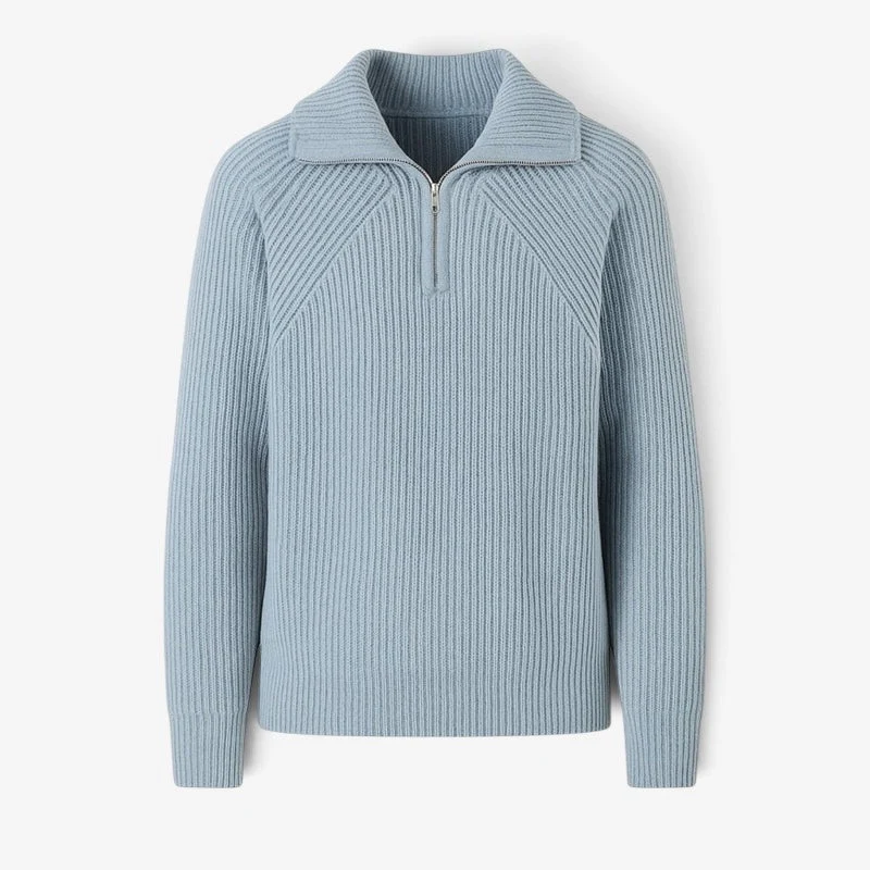 Pull Homme Col Roulé à Zip