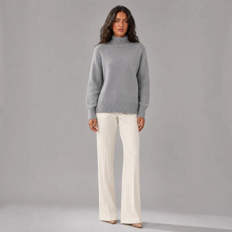 Pull Femme Col Haut Oversize Confortable