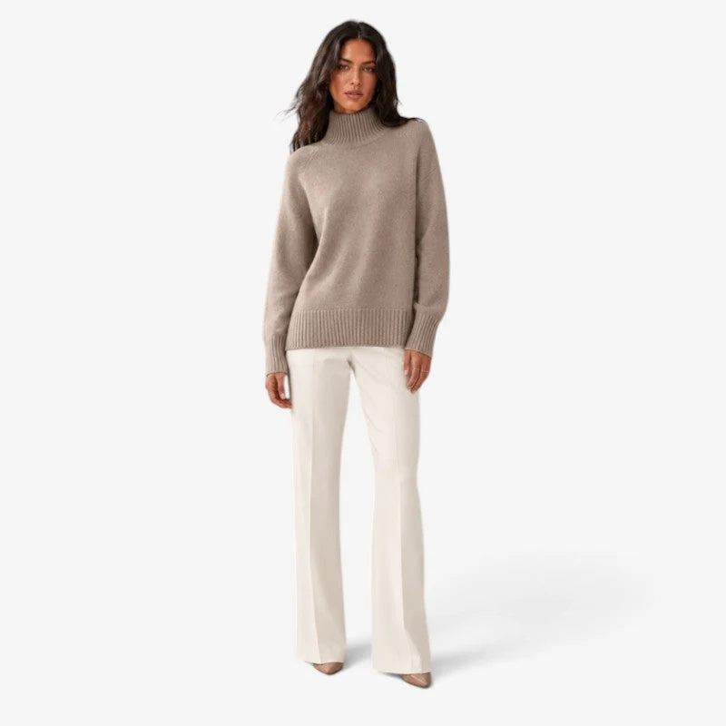 Pull Femme Col Haut Oversize Confortable